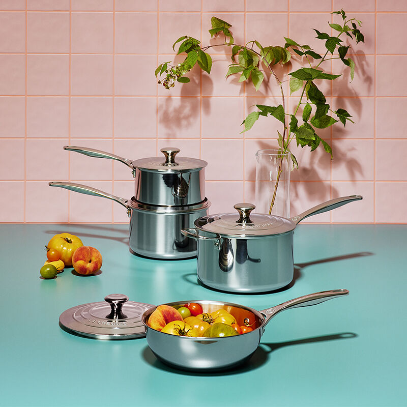 Stainless Steel Saucepan Set of 3 | Le Creuset